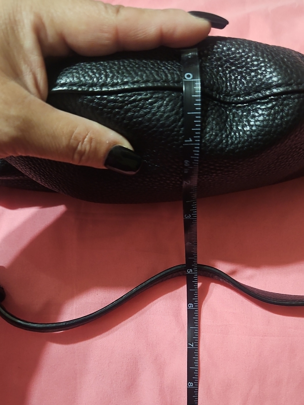 kate spade black pebbled leather crossbody belt bag with gold hardware - Picture 10 of 10